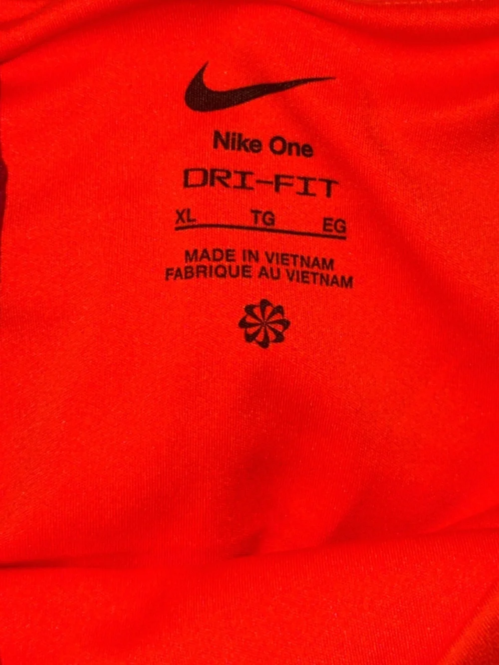 Nike Red And Burgundy Dri-FIT Performance Tee